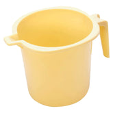Heart Home Multiuses Square Large Lightweight, Unbreakable Strong Plastic Bathroom Mug, 2 Litre- Pack of 2 (Cream)-50HH0844